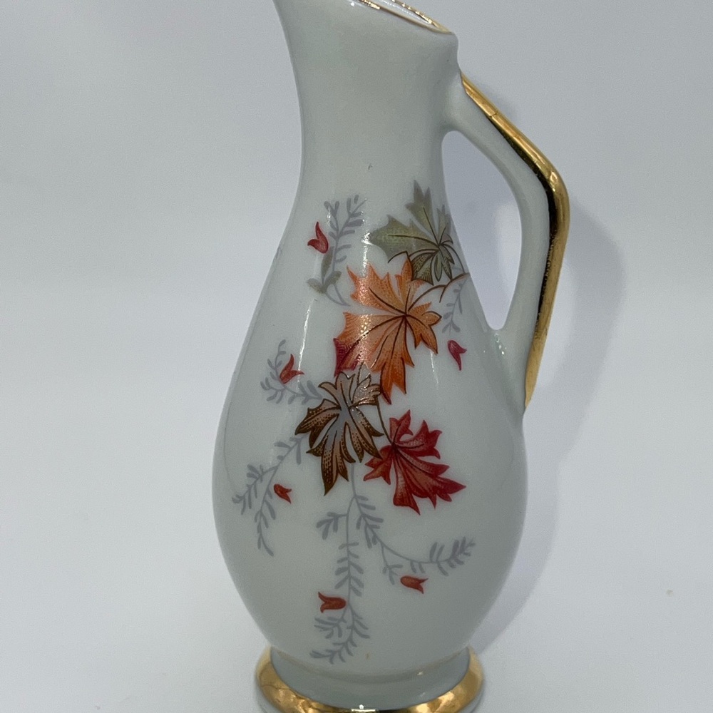 Vintage pitcher porcelain made by Naaman Ltd. in Israel.